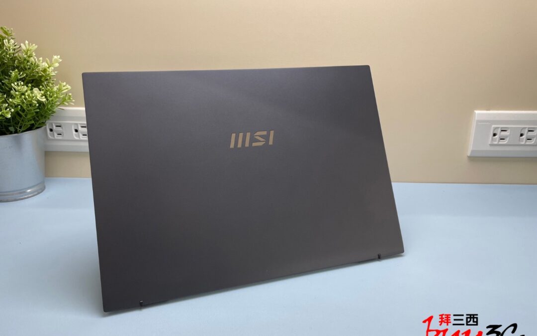 開箱『MSI Prestige 13 Evo A13M 石墨灰』實機分享