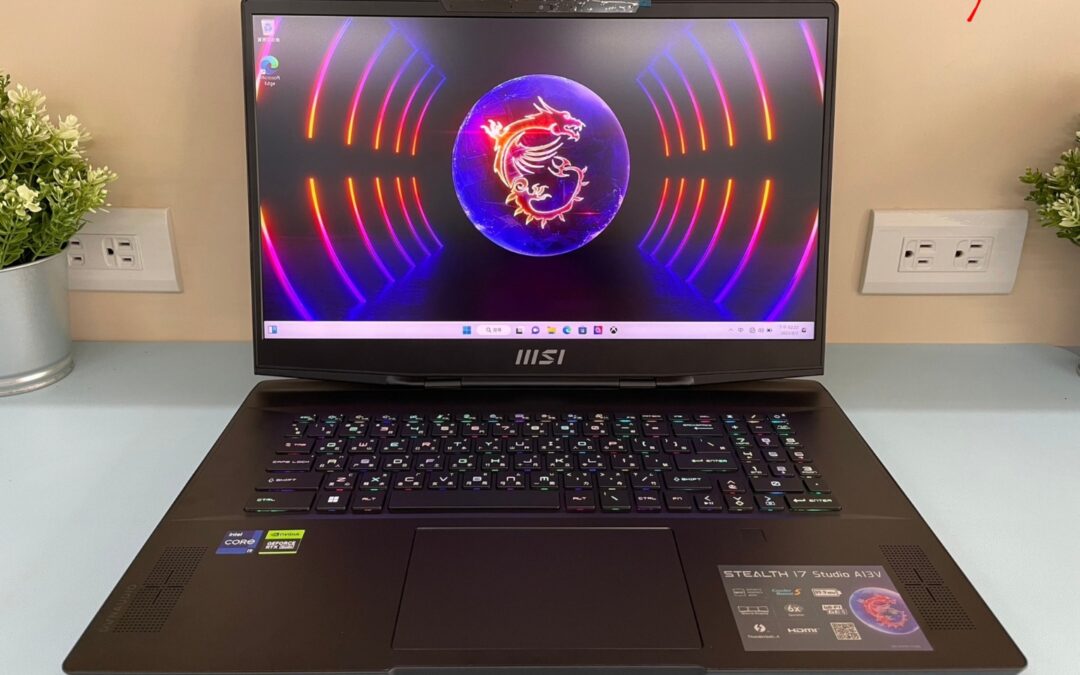 開箱『MSI Stealth 17 Studio A13VH』創作者筆電實機分享